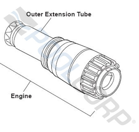 T3/T5 DUO OUTER EXT PIPE
