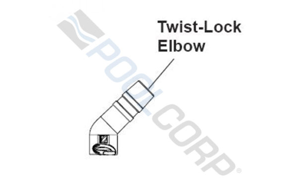 45d EXTENDED TWIST LOCK ELBOW