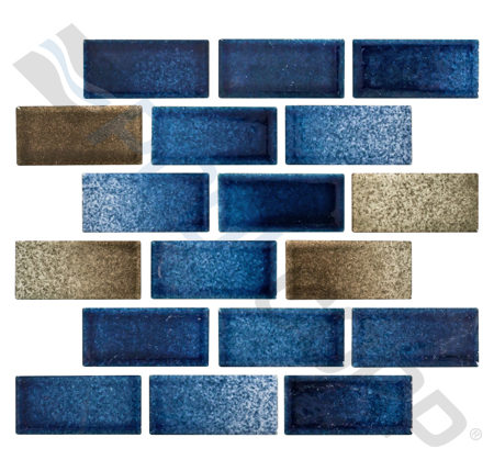 1x2 BLEND BRICK BL/GR MIX BBM2