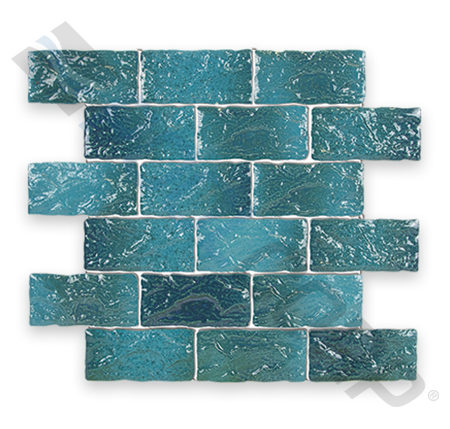 2x4 SEA BLUE EARTHTONE BRICK