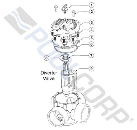 DIVERTER VALVE HANDLE