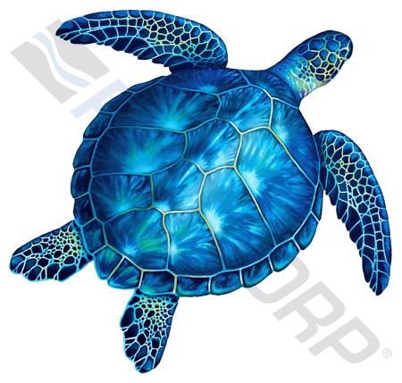 18" BLUE SEA TURTLE