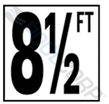 8 1/2 FT DEPTH MARKER