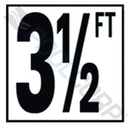 3 1/2 FT DEPTH MARKER