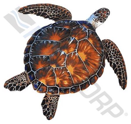 BROWN TURTLE 18"x18"