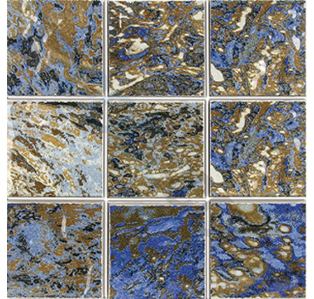 2x2 NORTH OCEAN RUST MOSAIC