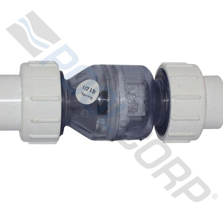 1" SPRING CK VALVE UNION CLR