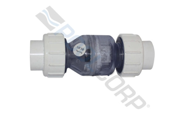 1" SPRING CK VALVE UNION CLR
