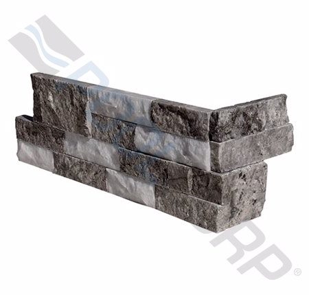 WHITE SPLIT FACE LEDGER CORNER