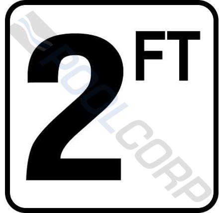 BW VINYL STICK-ON DEPTH MARKER