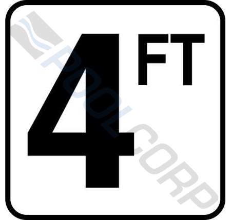 BW VINYL STICK-ON DEPTH MARKER