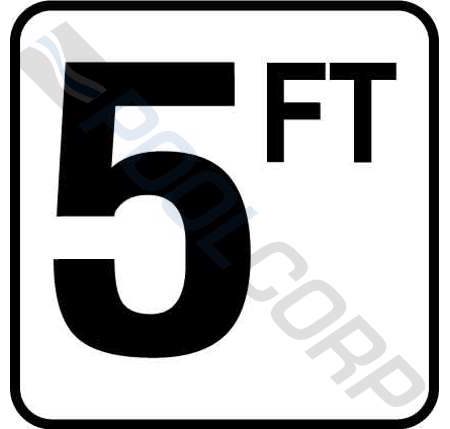 BW VINYL STICK-ON DEPTH MARKER