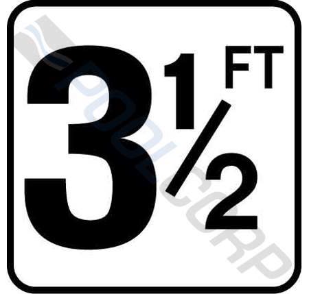 BW VINYL STICK-ON DEPTH MARKER