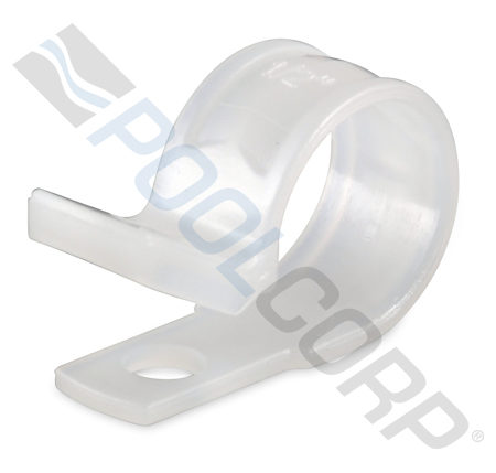 WHITE CABLE CLAMP