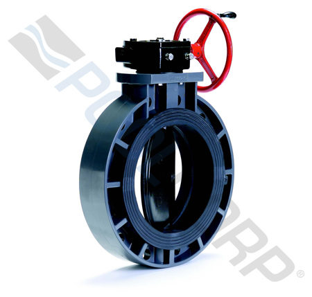 6" BFV PVC/EPDM W/GEAR OP