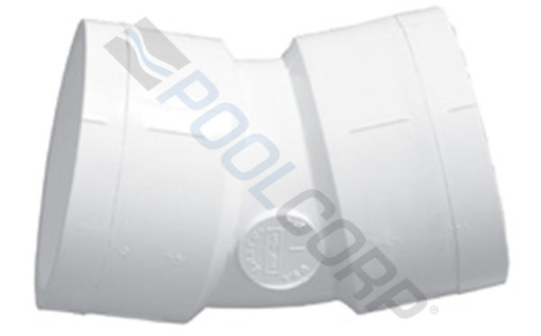 SCH40 PVC 22.5^ ELL