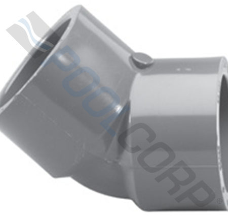 4" SLIP 45^ ELL SCH80