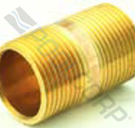 NIPPLE BRASS 2"XCLOSE