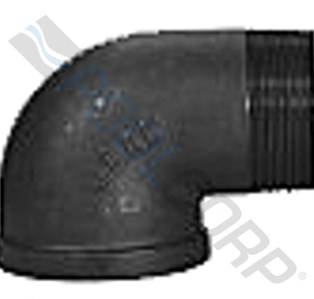 1.5" BLACK MALL 90^ STREET ELL