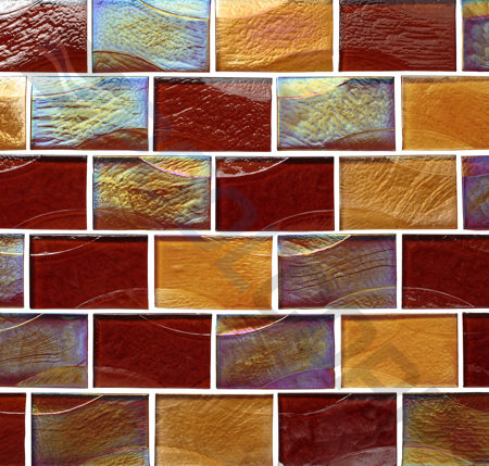 SEA ICE AMBER 2x3 GLASS 1SHT