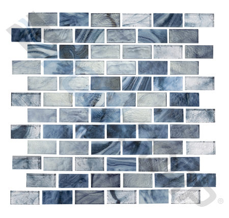 AQUARIUS 1x2 MICA BLUE GLASS