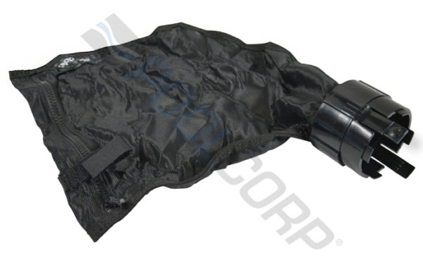 BLACK ZIPPERED ALL-PURPOSE BAG
