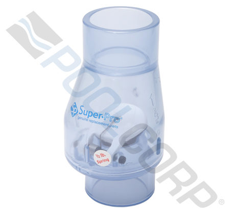 PVC CHECK VALVE W/ .5# SPRING