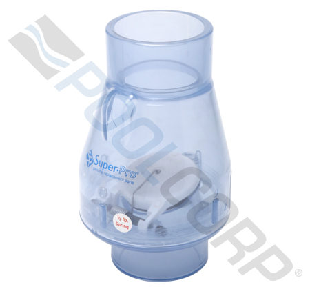 PVC CHECK VALVE W/ .5# SPRING