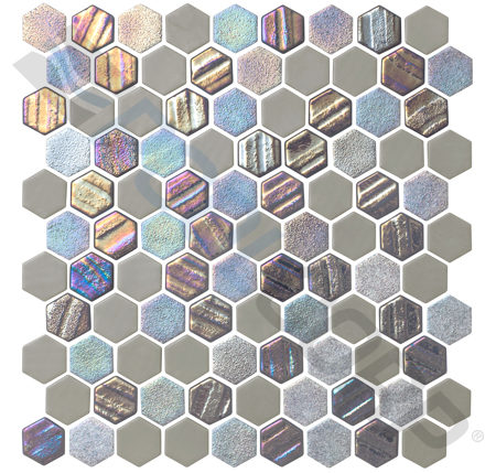 STARBURST SMOKE GRY MOSAIC