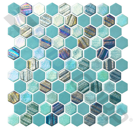 STARBURST TEAL MOSAIC